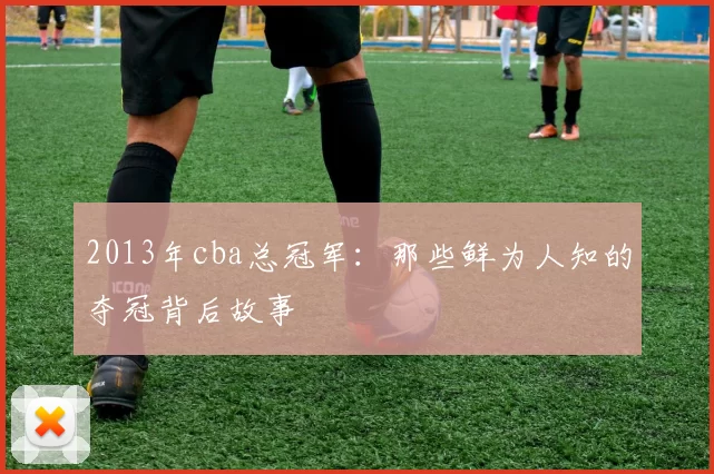2013年cba总冠军：那些鲜为人知的夺冠背后故事